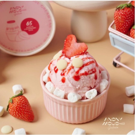 Kem tươi Bếp xíu xiu, Set nguyên liệu Gelato 3 vị Socola, Matcha, Vani làm kem ngay tại nhà