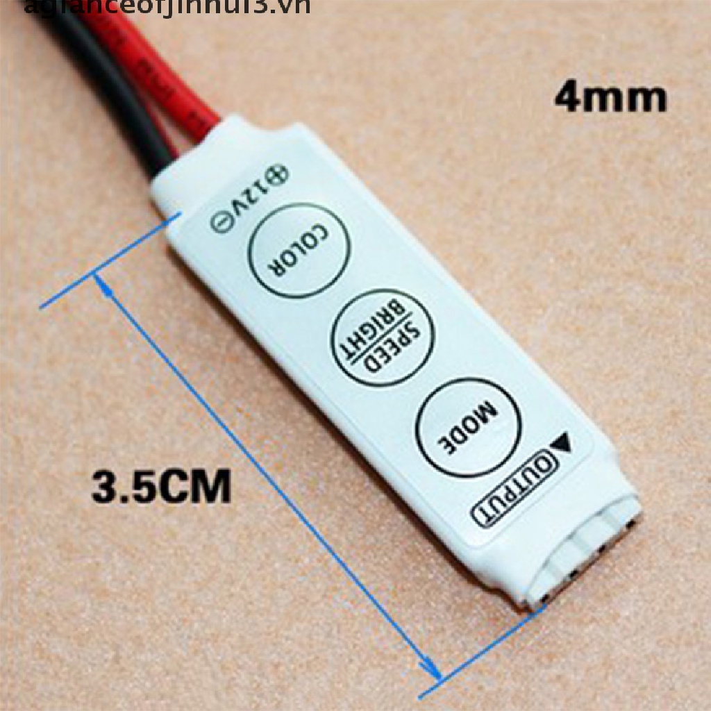Bộ Công Tắc Điều Chỉnh Độ Sáng Cho Đèn LED RGB 5050 3528 SMD DC 12V