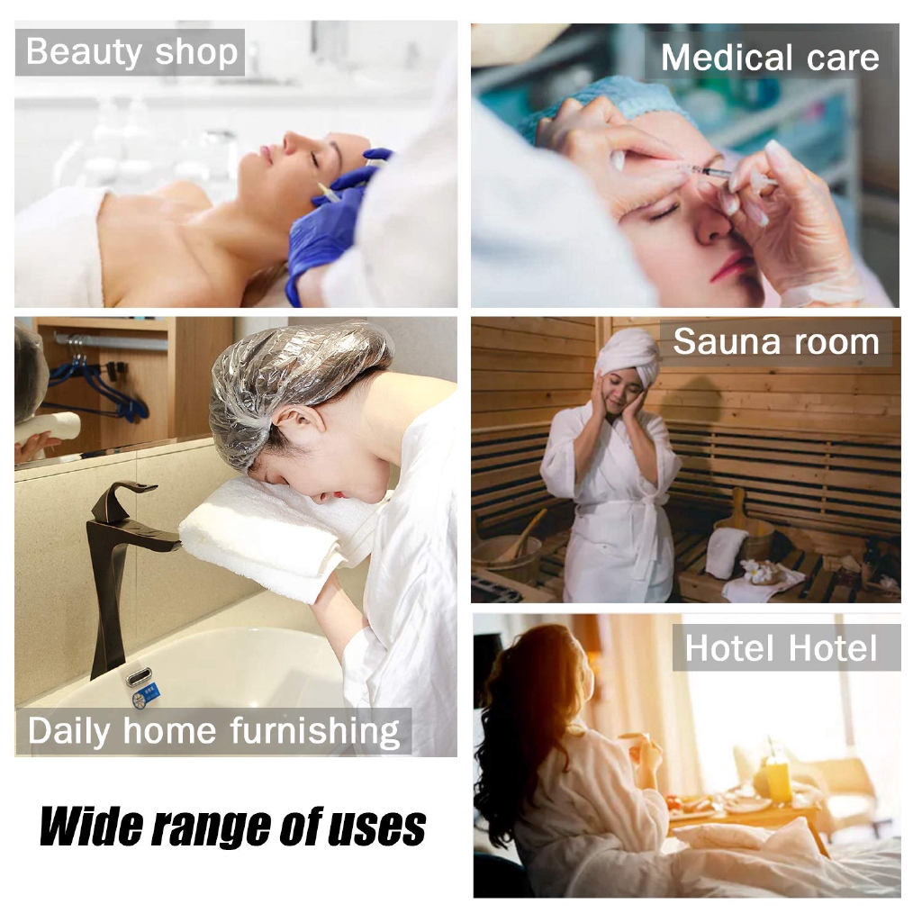 Set 100 Mũ Trùm Tóc Trong Suốt Dùng Một Lần Tiện Dụng