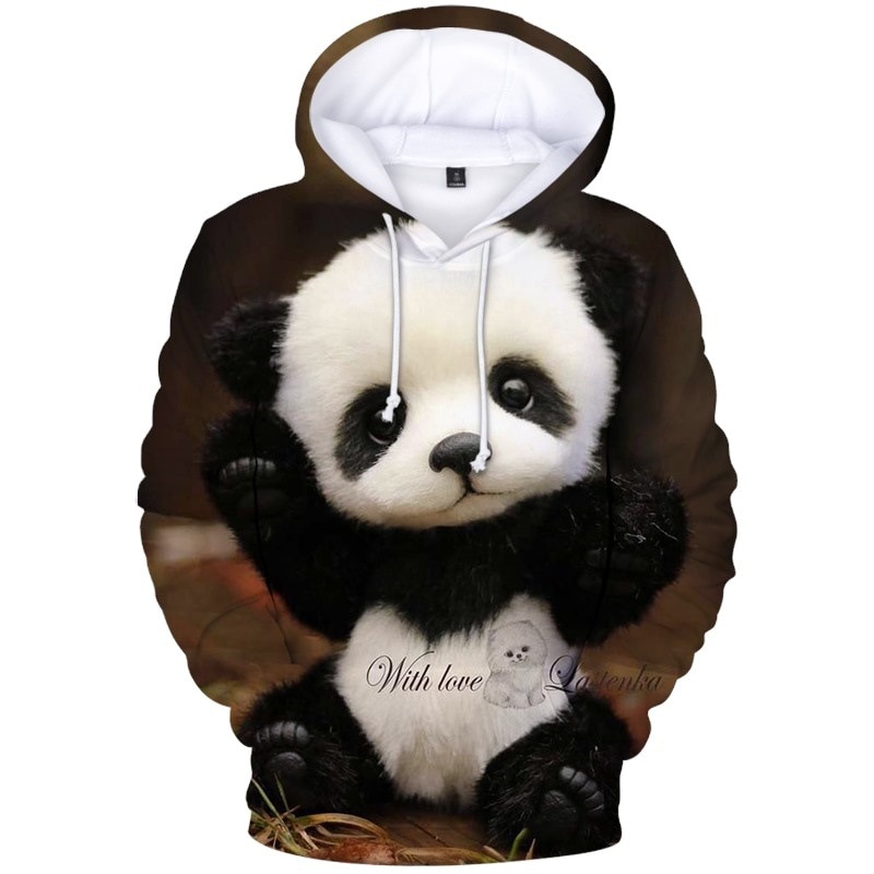 Mới Áo Hoodie In Hình Gấu Trúc 3d Sáng Tạo Cho Nam