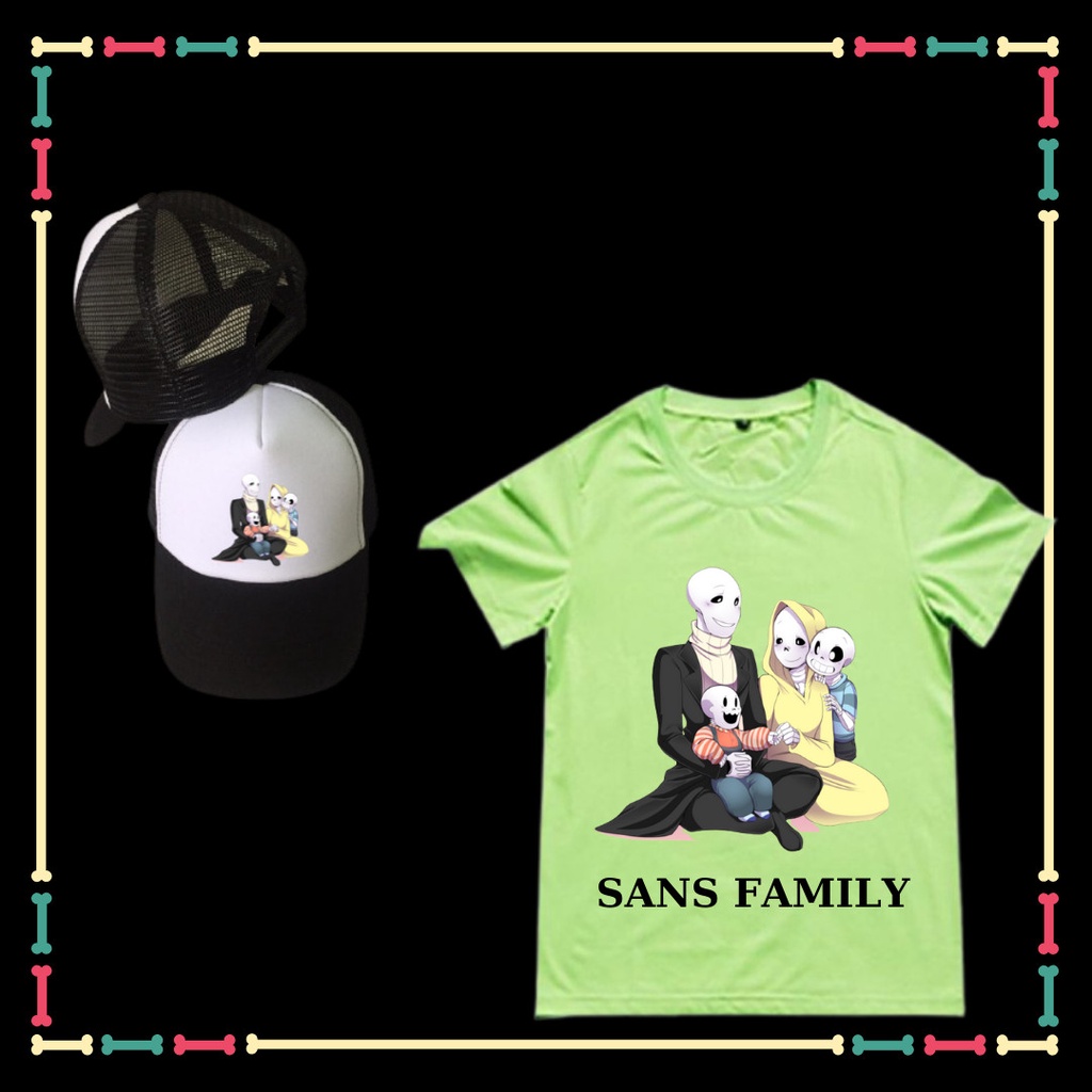 COMBO ÁO + NÓN IN HÌNH SANS FAMILY- BIỆT ĐỘI GANGSTER CHO BÉ TRAI, BÉ GÁI