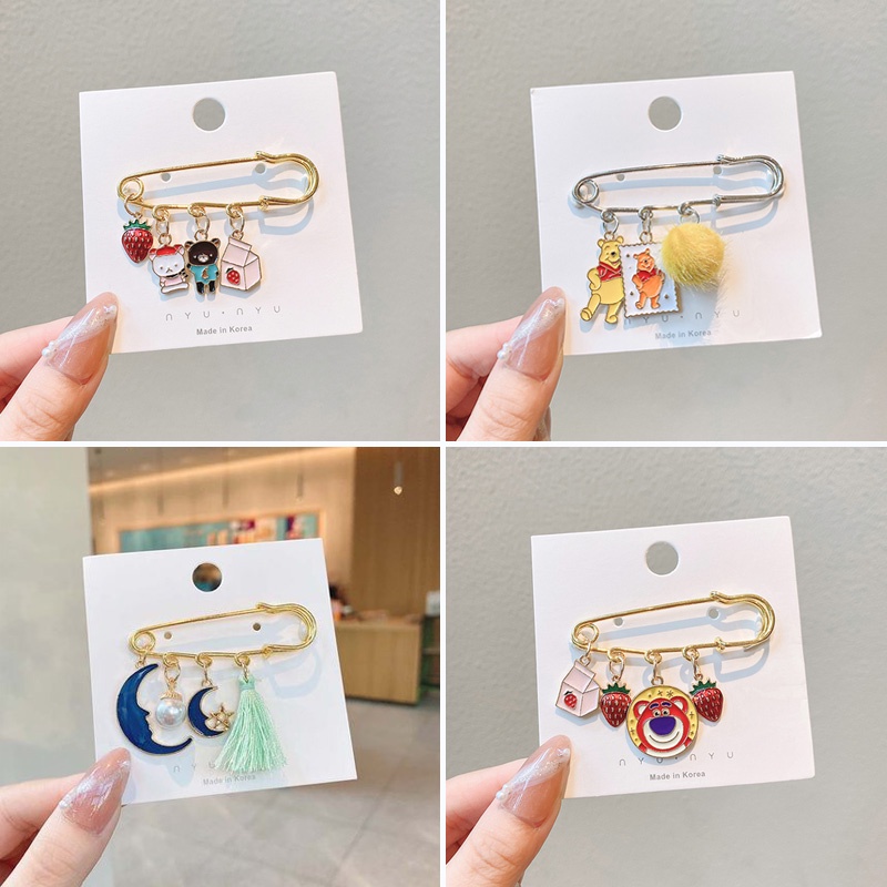 Ghim Cài Áo Họa Tiết Hoạt Hình Phong Cách Nhật Bản Xinh Xắn