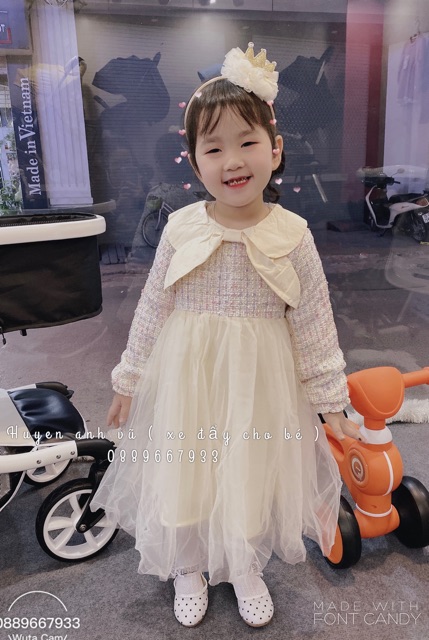Váy dạ công chúa cho bé hàng quảng châu