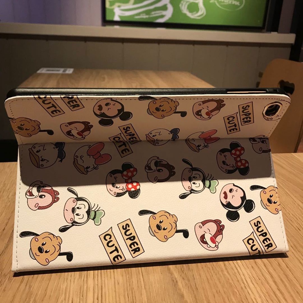 Bao da máy tính bảng in hình Disney chống rơi thích hợp cho Ipad thế hệ 7 2019 Ipad Air 2 3 6 1 5 6th Mini 4 Pro 9.7