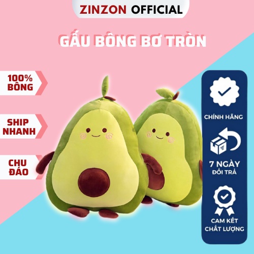 Gấu Bông Quả Bơ Dễ Thương. Quả Bơ Nhồi Bông Cao Cấp ZinZon