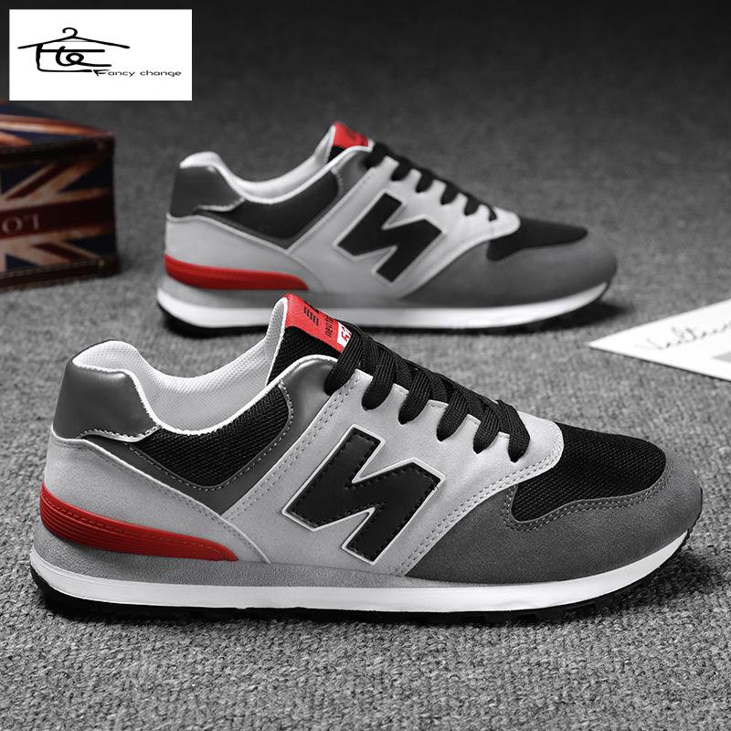 Hàng Có Sẵn Bán Chạy~Giày Thể Thao Chạy Bộ Hình Chữ N Thoáng Khí Khử Mùi Phong Cách Hàn Quốc Phù Hợp Với Mùa Xuân Và Mùa Thu