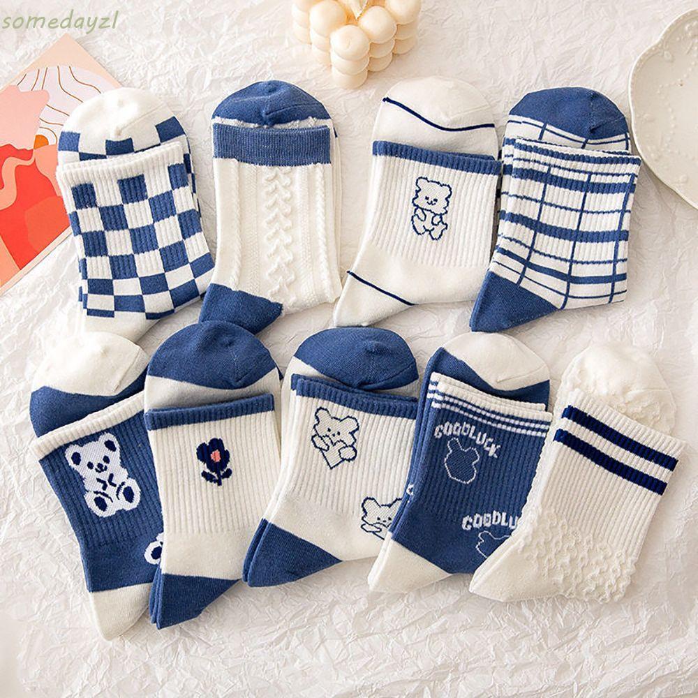 Vớ cotton in hình gấu dễ thương thoải mái thoáng khí thời trang cho nữ