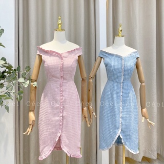 Đầm tweed body đuôi cá, Céci Store