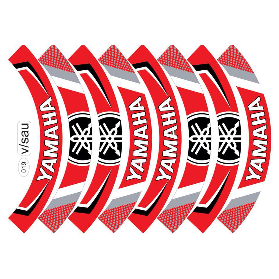 Tem trùm vành xe máy trắng đỏ -019