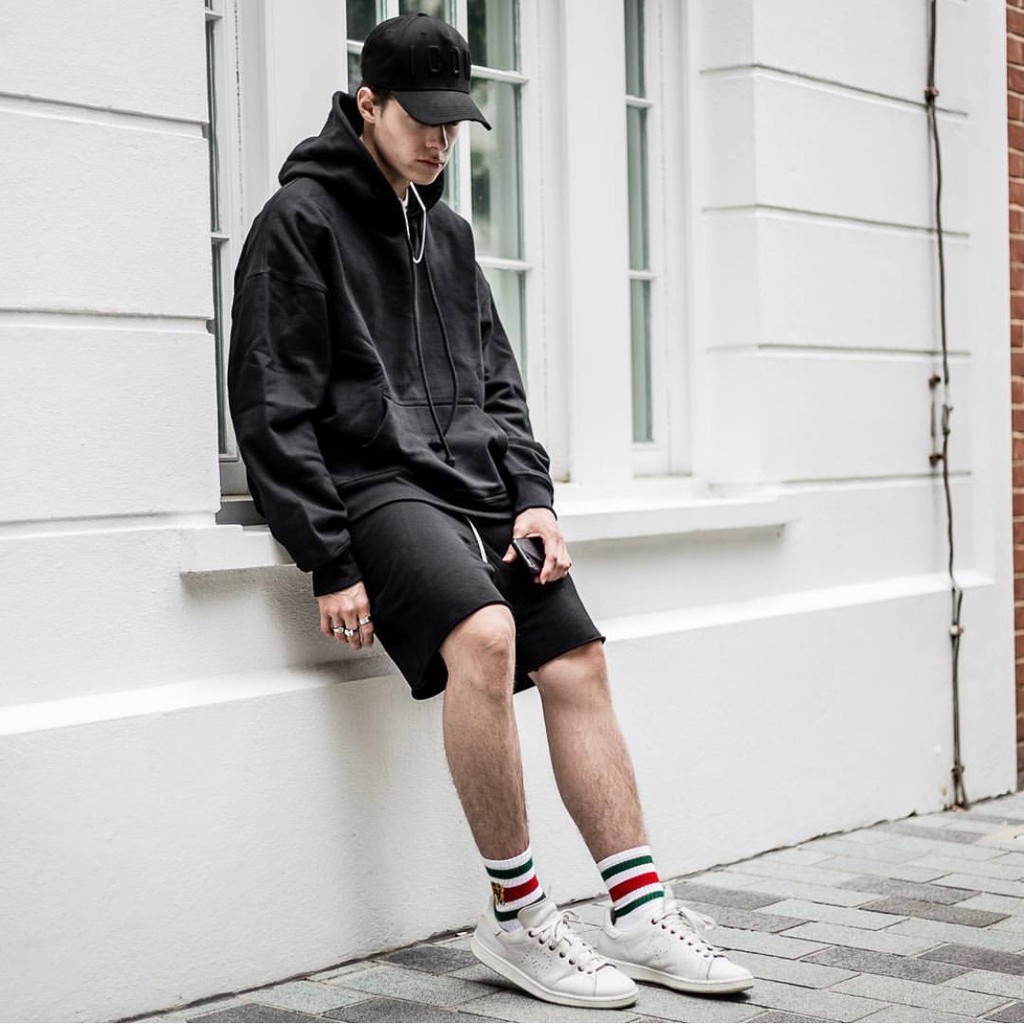 Áo Khoác Hoodie Đen Trơn