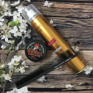 ✅ Combo Gôm Xịt Tóc Siêu Giữ Nếp Và Sáp Cock Nhật Bản - Tặng Lược