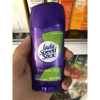 Lăn Khử Mùi Trắng Da Lady Speed Stick Invisible Dry xách tay