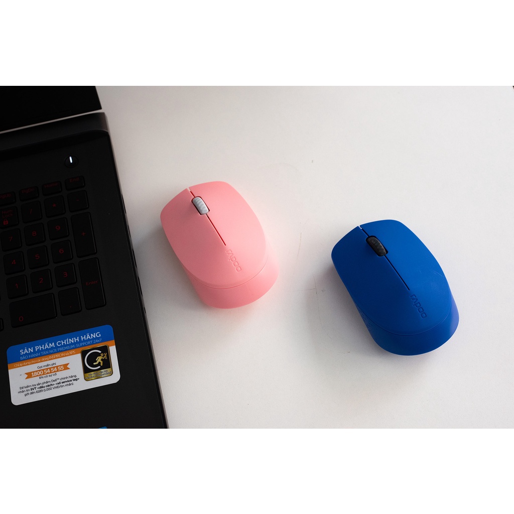 Chuột không dây macbook laptop pc kêt nối bluetooth hoặc USB không ồn Rapoo M100– Cam kết bảo hành đổi mới trong 2 năm.