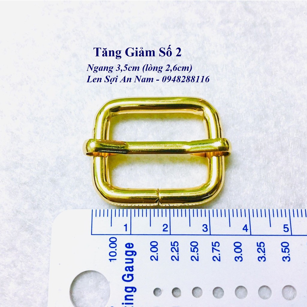 Tăng Giảm Số 2 loại đẹp - Ngang 3,5 cm( lòng 2,6cm)