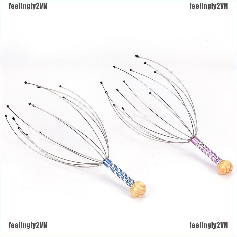 Dụng Cụ Mát Xa Da Đầu Cầm Tay Bằng Thép Không