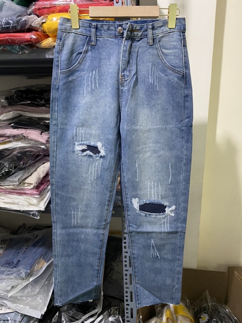 [Ảnh thật shop tự chụp] - Baggy jean nam nữ phong cách vải đẹp nhất thị trường - Đổi trả free nếu không ưng- Q2