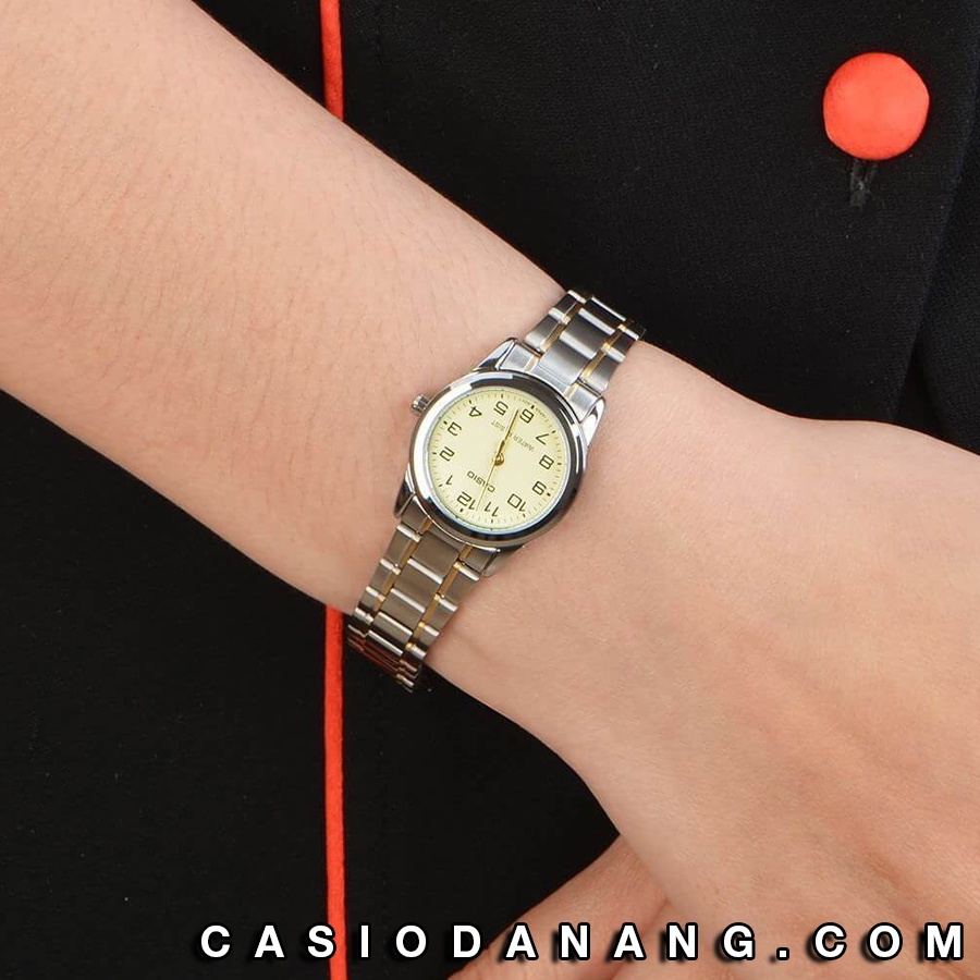 Đồng hồ nữ dây kim loại Casio chính hãng Anh Khuê LTP-V001SG-9BUDF (25mm)