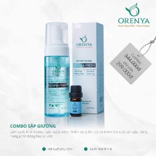 [vệ sinh phụ nữ] COMBO  BỌT PHỤ KHOA VÀ NƯỚC HOA TÌNH AI 'SẬP GIƯỜNG' ORENYA