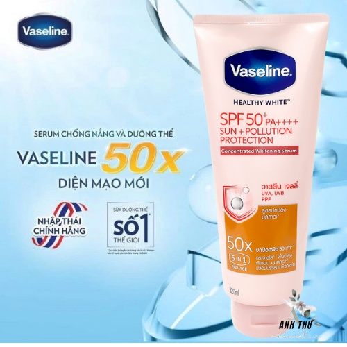 Sữa Dưỡng Thể VASELINE Perfect Serum 50X Trắng Da Toàn Thân Hàng Chuẩn Thái/ Lotion Vaselin 50x