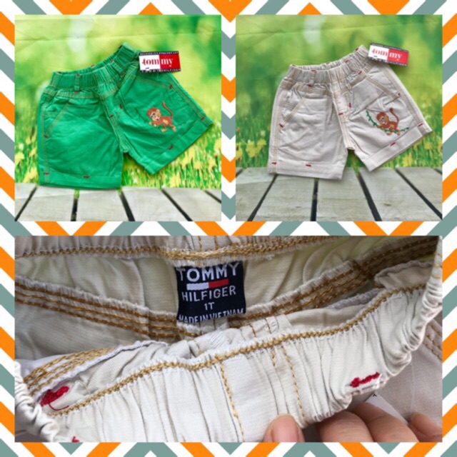 🍭🍭Quần kaki bé trai thêu size từ 9-25kg