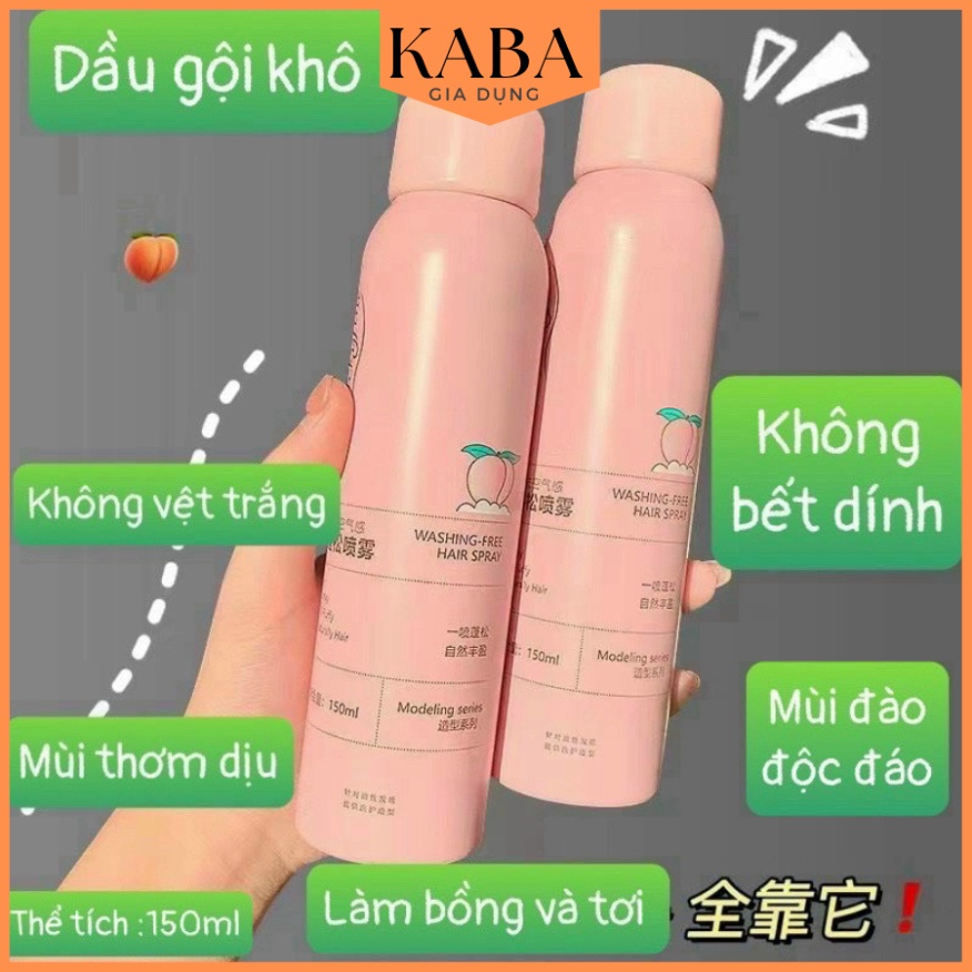 Dầu Gội Khô Hồng Đào, Xịt Gội Khô KABA