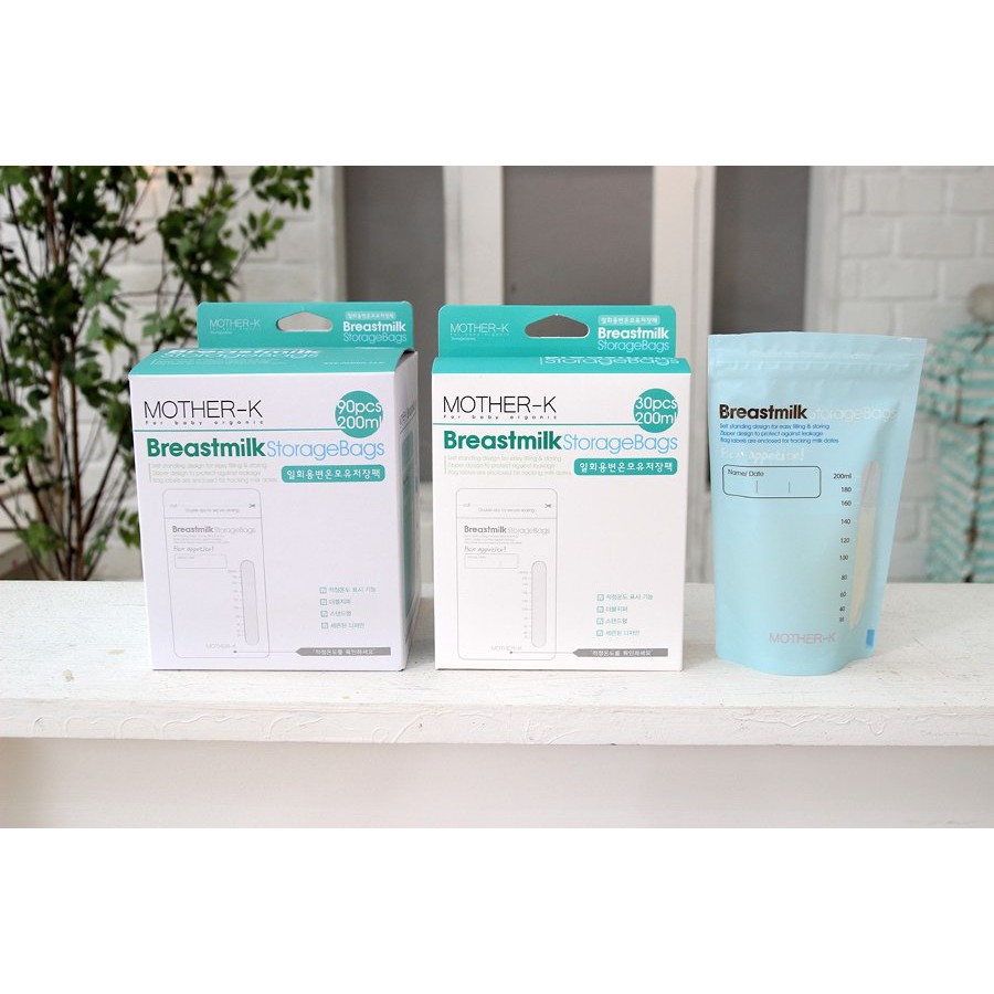 (Có bán lẻ) Túi trữ sữa cảm ứng nhiệt MotherK 200ml-300ml
