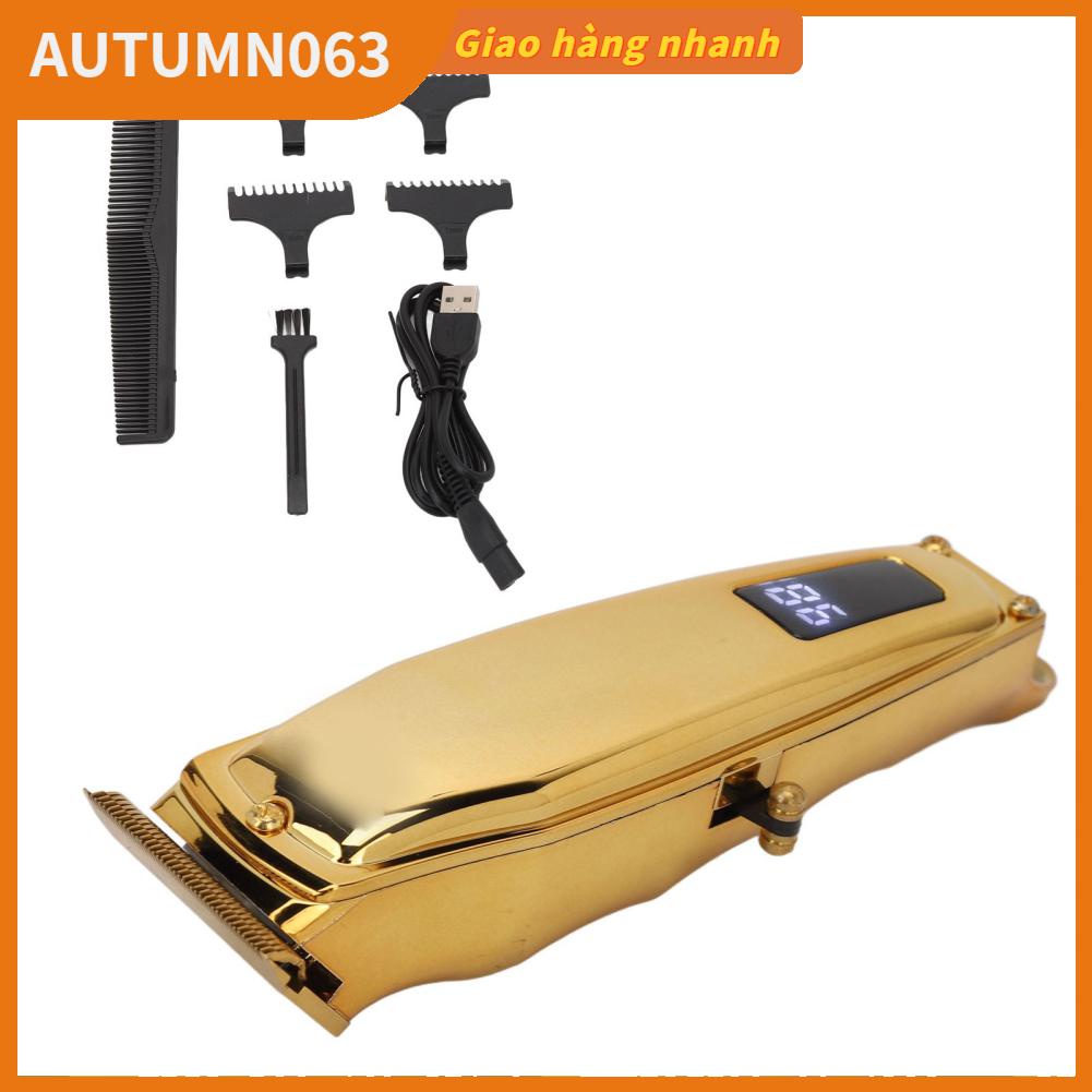 Tông đơ cắt tóc điện Màn hình kỹ thuật số LCD 2000mAh Bộ dụng cụ chuyên nghiệp cho gia đình Autumn063