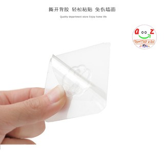 Móc dán tường trong suốt, móc treo tường siêu dính, chịu lực, bền (hàng loại 1)