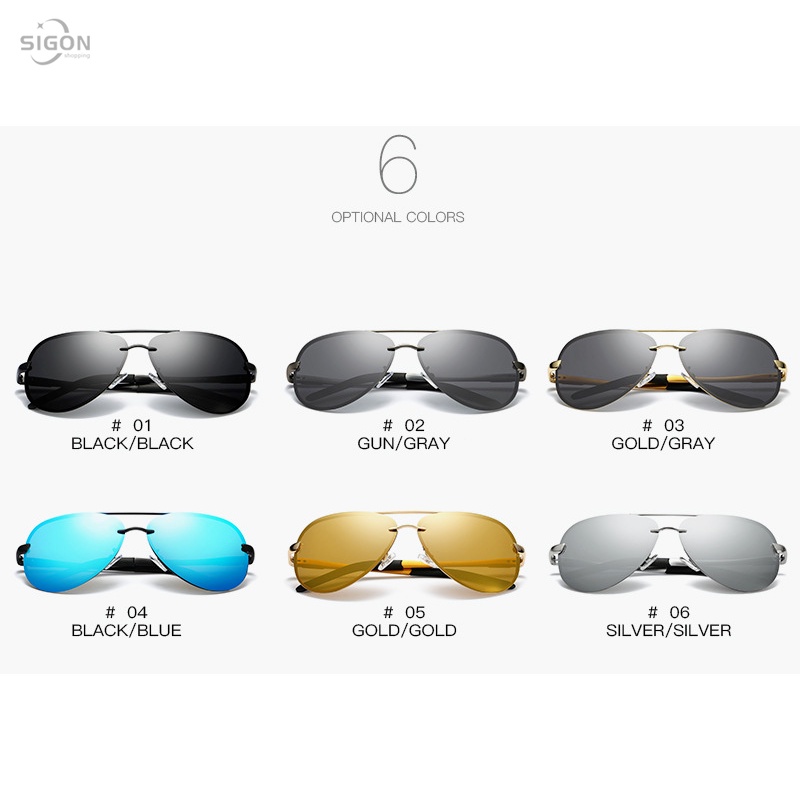 Kính Mát Phân Cực Bảo Vệ Mắt Khỏi Tia Uv Cho Nam