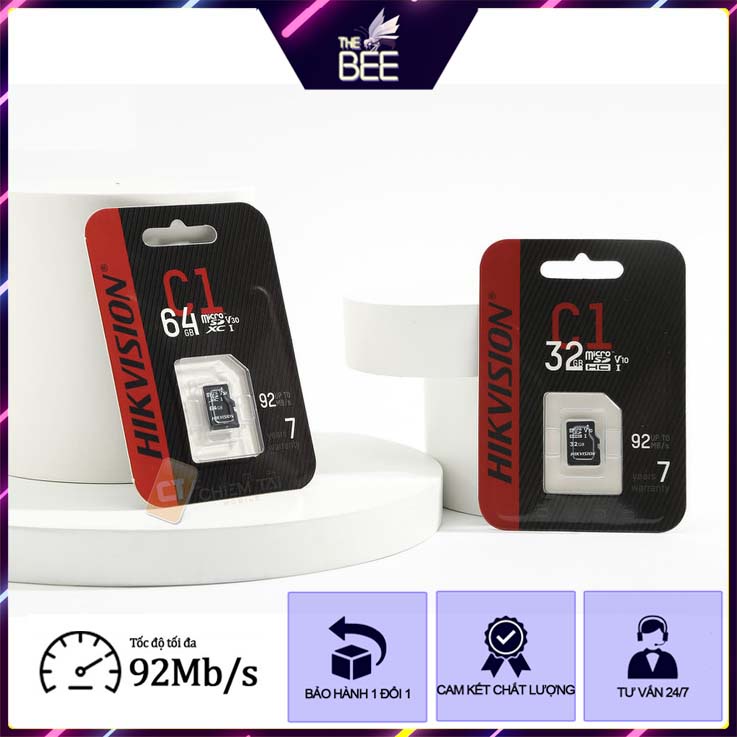 🌈Thẻ nhớ 32GB / 64GB 🌈 Thẻ nhớ Hikvision 🌈 Liên hệ nhập sỉ Thẻ nhớ điện thoại, máy tính, camera