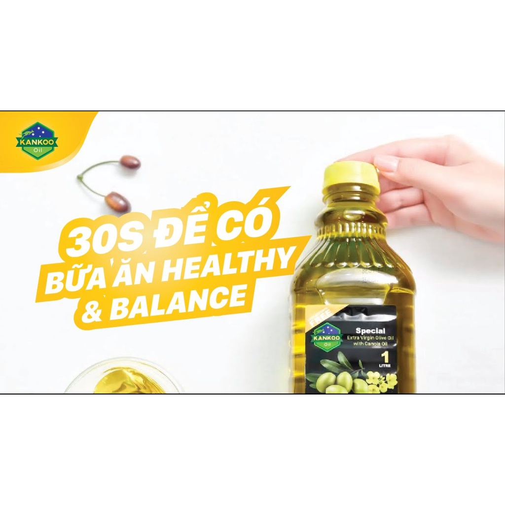 1 Chai Dầu Ăn Kankoo Ôliu Hạt Cải Nhập Khẩu Úc Chai 1L