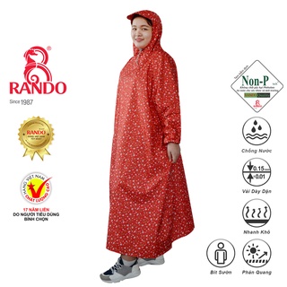  Áo Mưa Cao Cấp 1 Người Thời Trang RANDO Chính Hãng Bít Sườn Bảo Vệ Toàn Diện Bền Bỉ Không Thấm Nước 