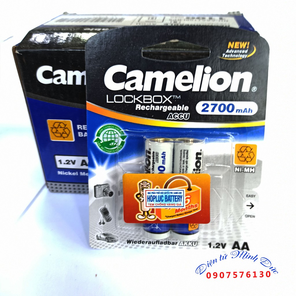 Pin Sạc AA CAMELION (hàng chính hãng - có tem nhập khẩu)