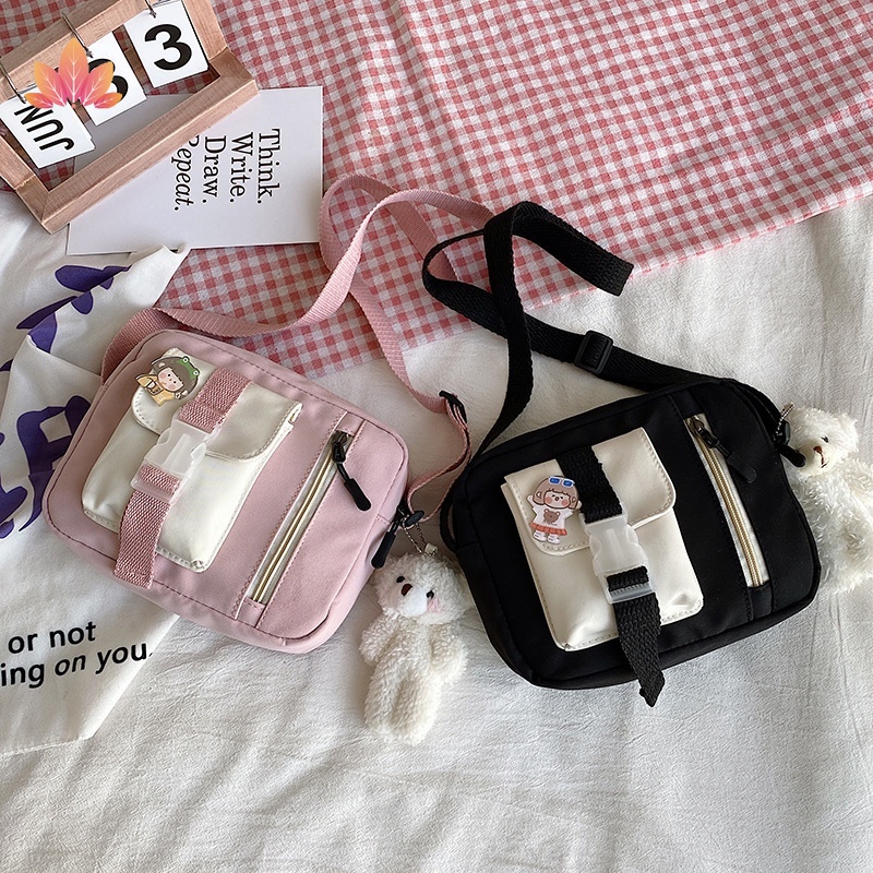 Túi Đeo Chéo Canvas 2022 Thời Trang Phong Cách Nhật Bản JP5