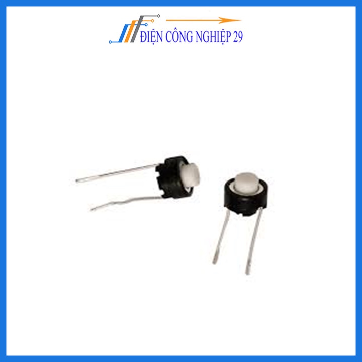 Nút Nhấn 2 Chân - Trắng