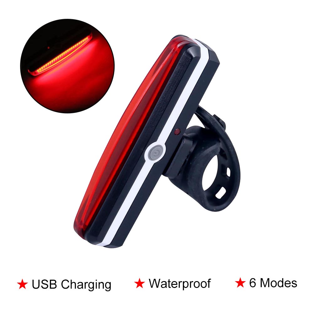 Bộ 100 Đèn LED 26 COB Chống Thấm Nước Có Thể Sạc Lại Bằng Cổng USB Gắn Đuôi Xe Đạp Tiện Dụng