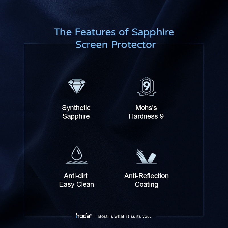 Dán cường lực bảo vệ camera HODA Sapphire iP 15 Pro/15 Pro Max/14 Pro/14 Pro Max/13/13 Pro/13 Mini/13 Pro Max