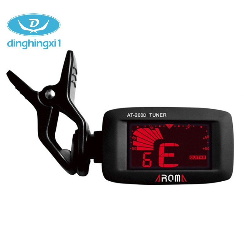 Aroma At-200D Clip on Guitar Portable Universal Digital Tuner