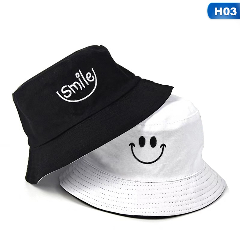 Tmdbyx Nón Bucket Hình Mặt Cười Phong Cách Hip Hop Unisex