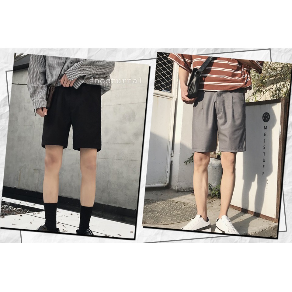 QUẦN SHORT TÂY BACK2BASIC Nocturnal Nam Nữ Cặp Đôi Unisex Phong Cách Dạo Phố Sài Gòn Ulzzang 2021