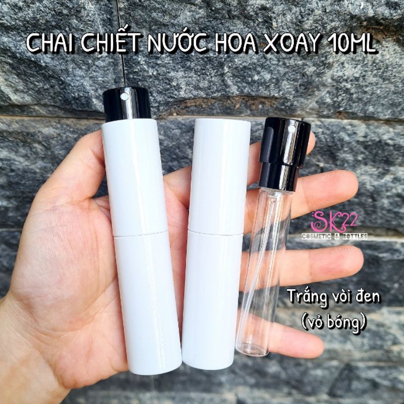 ❤[TẶNG VÒI CHIẾT]CHAI CHIẾT NƯỚC HOA XOAY 10ML❤ | Thế Giới Skin Care
