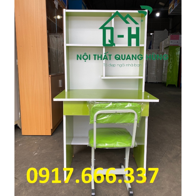 BỘ BÀN HỌC SINH LIỀN CÓ KỆ SÁCH CHO BÉ HỌC TẠI NHÀ