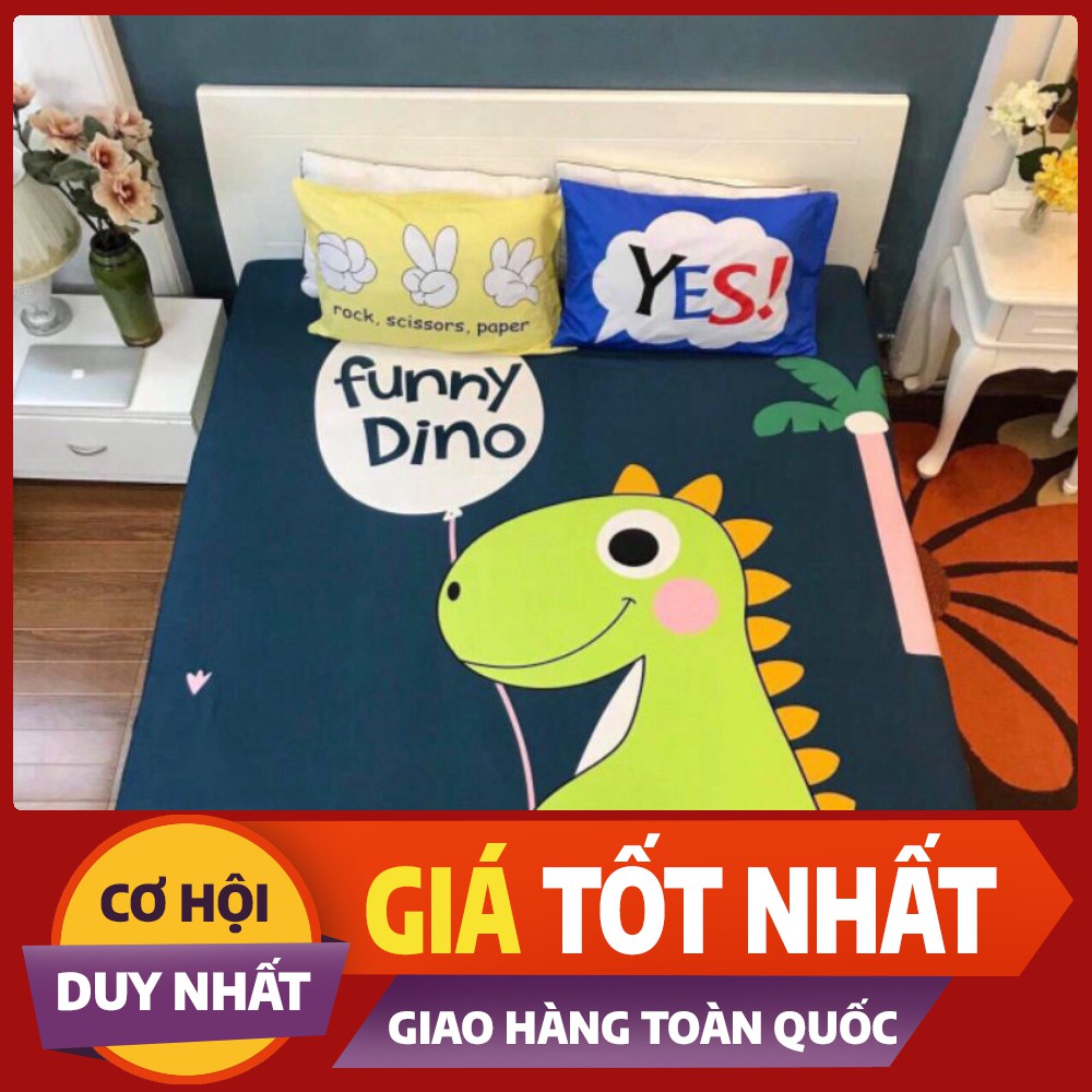 Bộ ga gối cotton 100% mềm mịn, thoáng mát, không xù, không phai