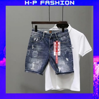 Quần short jean nam thời trang Hpfashion, quần short nam vải jean co giãn mềm mịn, form cực chuẩn - QSJNTCS224