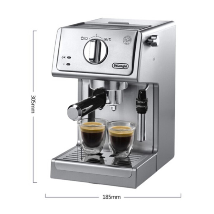 Máy pha cà phê Espresso thương hiệu Delonghi của Italia ECP36.31 Công suất 1100(W) - HÀNG CHÍNH HÃNG