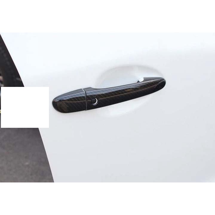 Ốp tay nắm cửa CARBON xe Mazda CX3, CX-3 2020- 2021- 2022 vân cacbon cao cấp