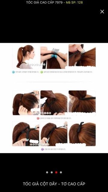 Tóc giả cột dây ❤FREESHIP❤ cột xoăn lửng - d15 150gr