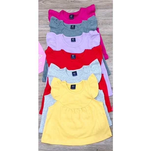 Áo cánh tiên bé gái chất borip cotton co giãn cho bé gái kết hợp được nhiều mẫu quần