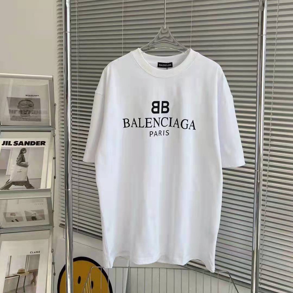 Áo Thun Balenciaga Tay Ngắn In Chữ B Chất Liệu Cotton 100% 22ss100%854785
