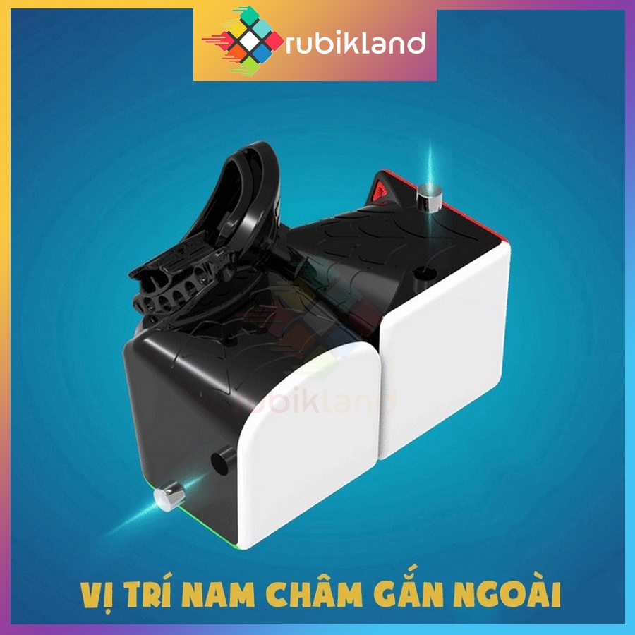 Rubik MsCUBE Ms3-V1 M 3x3 Rubic 3 Tầng Nam Châm Cao Cấp Stickerless Đồ Chơi Trí Tuệ Trẻ Em